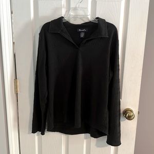 Denim& co large long sleeve collared shirt.